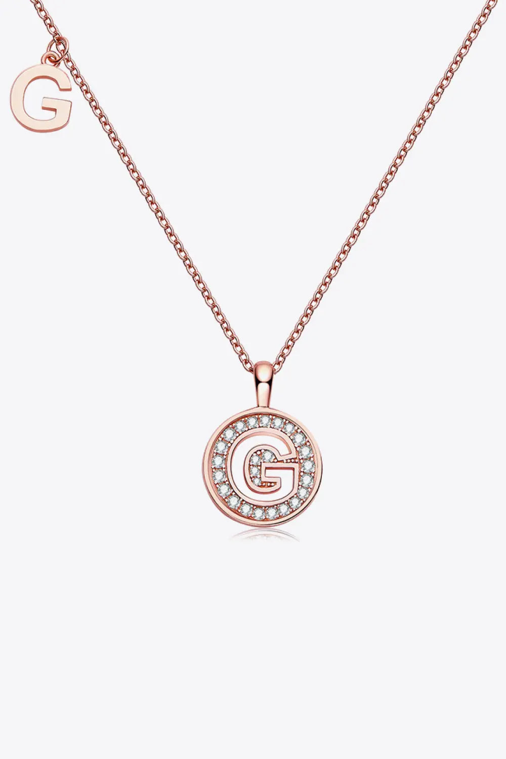 Lovcia Moissanite A to J Pendant Necklace-Necklaces-G-One Size-G