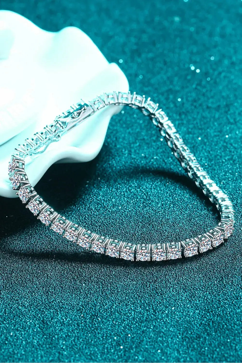 Lovcia Moissanite Bracelet-Bracelets-Silver-One Size-Silver