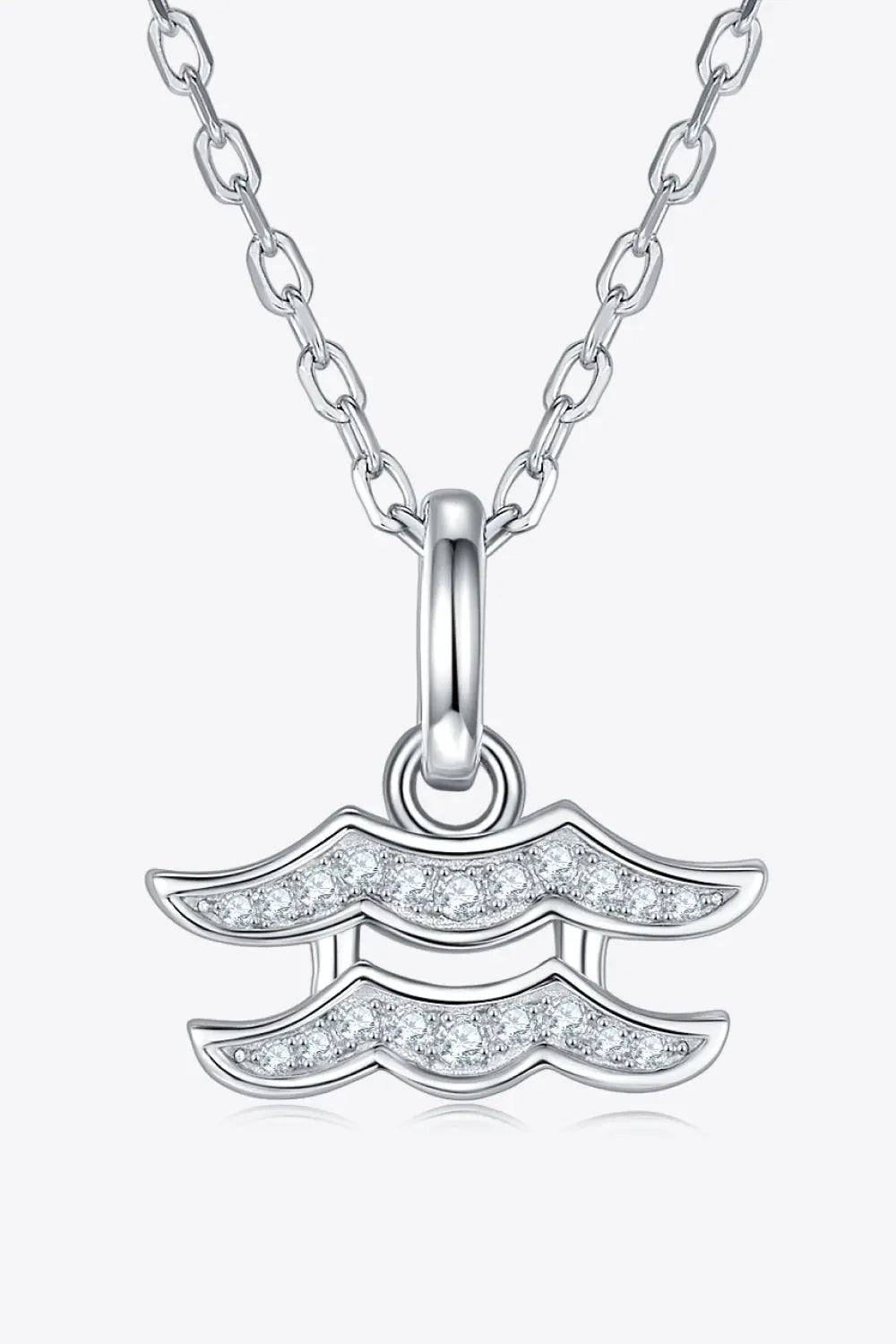 Lovcia Moissanite Constellation Pendant Necklace-Necklaces-Aquarius-One Size-Aquarius