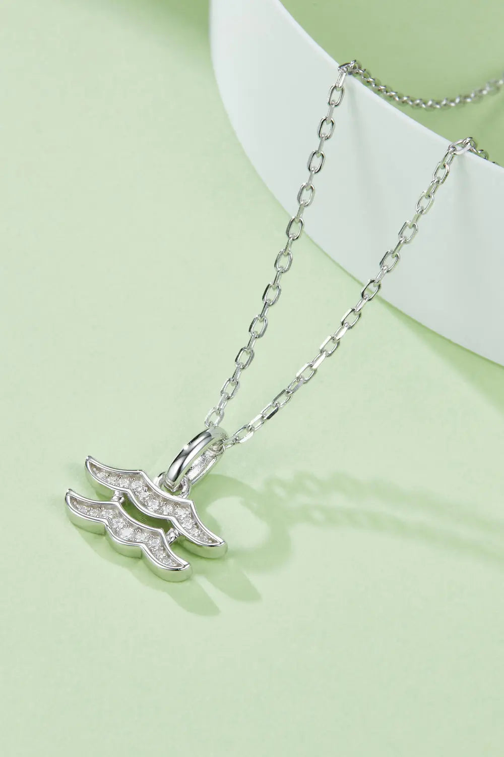 Lovcia Moissanite Constellation Pendant Necklace-Necklaces-Pisces-One Size-Pisces
