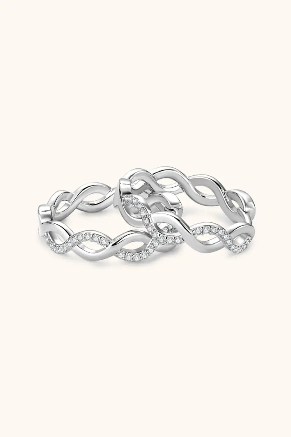 Lovcia Moissanite Crisscross Hoop Earrings-Earrings-Silver-One Size-Silver