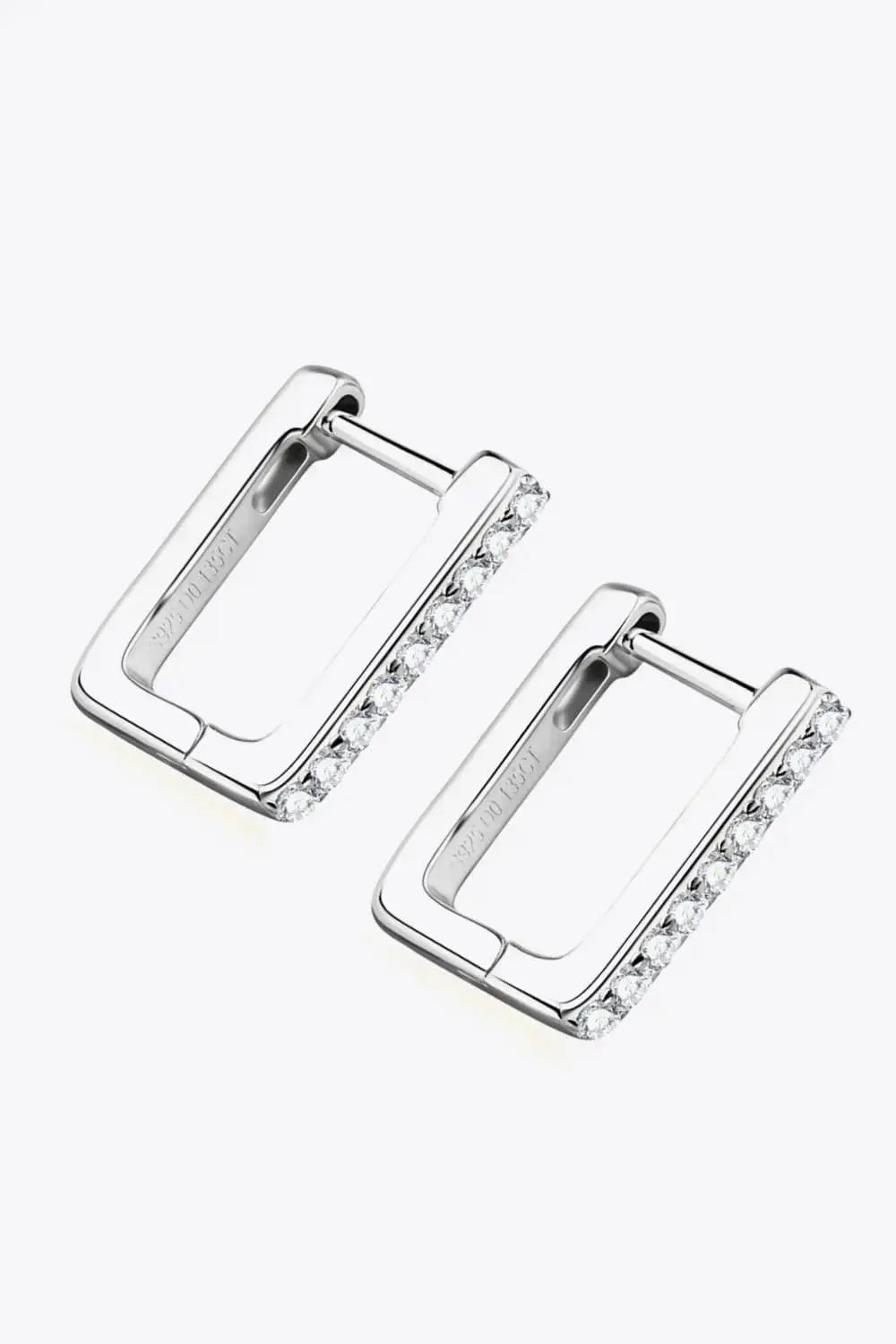 Lovcia Moissanite Geometric 925 Sterling Silver Earrings-Earrings-Gold-One Size-Gold