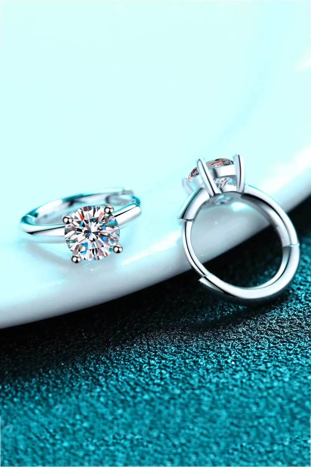 Lovcia Moissanite Huggie Earrings-Earrings-Silver-One Size-Silver