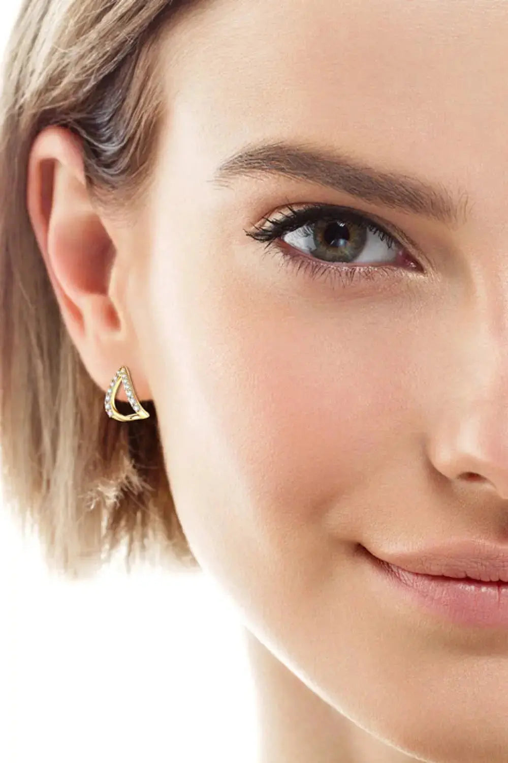 Lovcia Moissanite Minimalist 925 Sterling Silver Earrings-Earrings-Gold-One Size-Gold