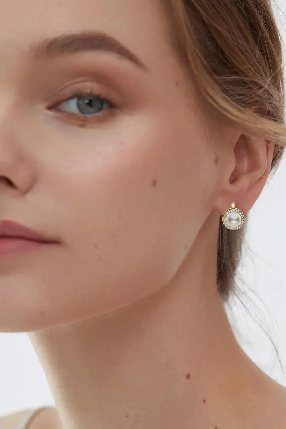 Lovcia Moissanite Pearl 925 Sterling Silver Earrings-Earrings-Silver-One Size-Silver