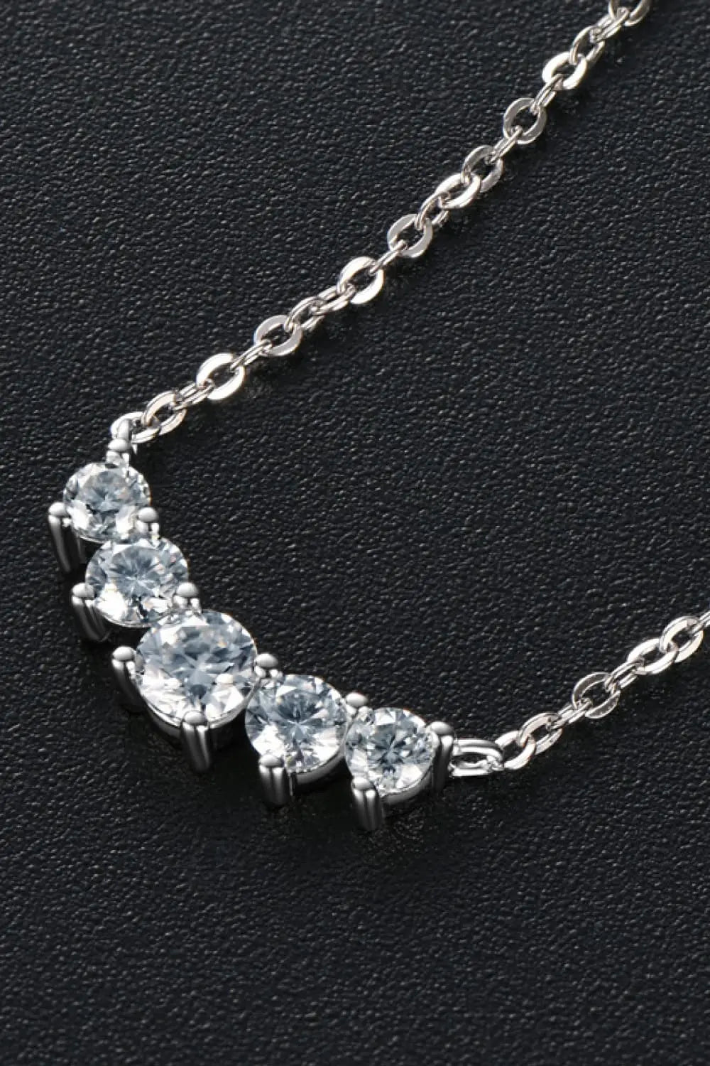 Lovcia Moissanite Pendant Necklace-Necklaces-Silver-One Size-Silver