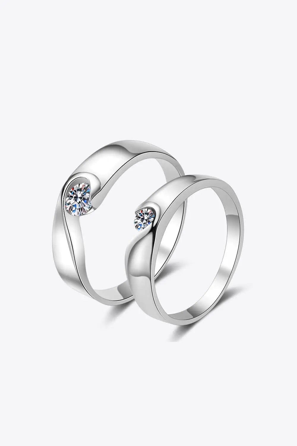 LOVCIA Moissanite Rhodium-Plated Ring