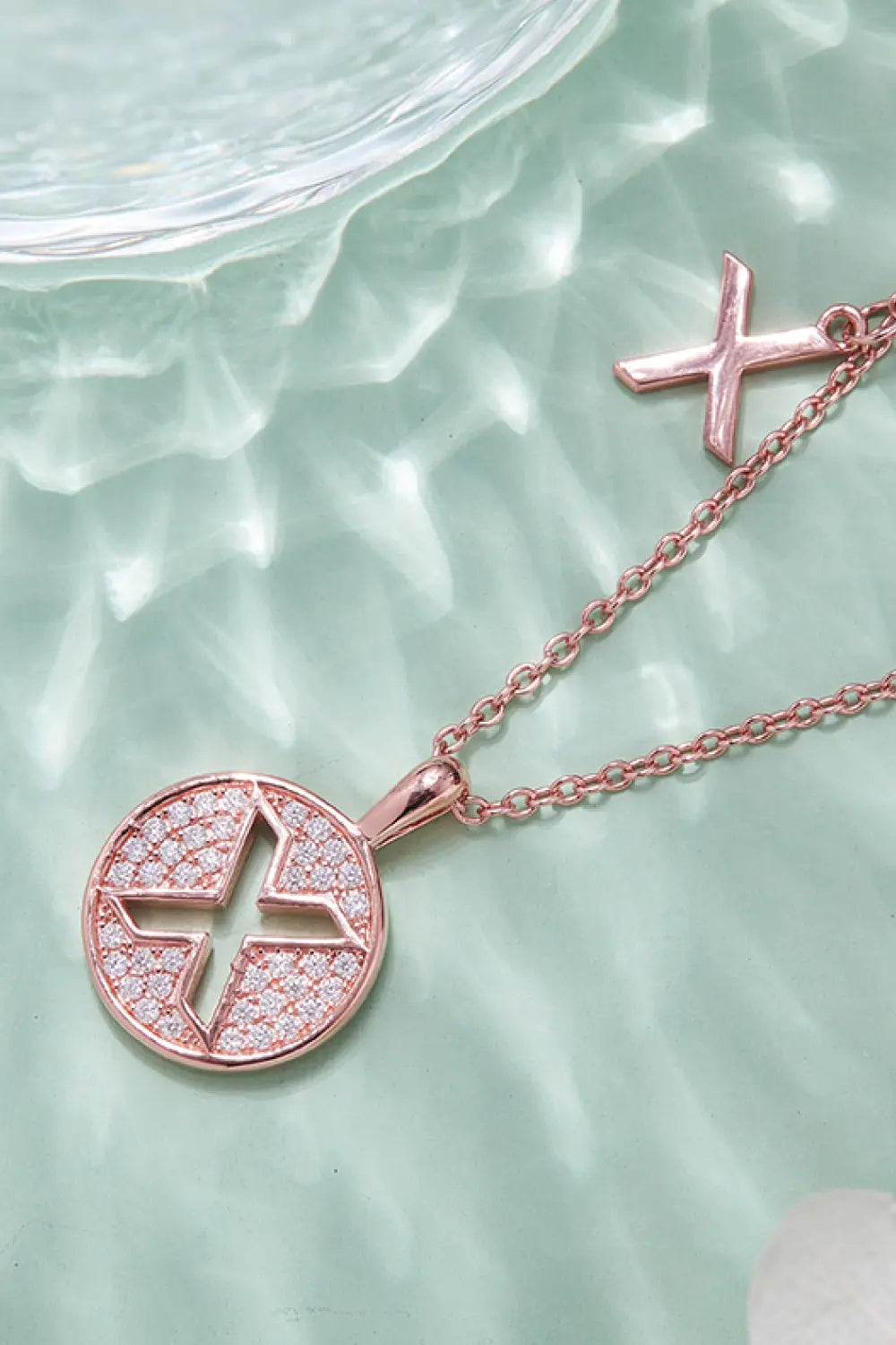 Lovcia Moissanite U to Z Pendant Necklace-Necklaces-U-One Size-U