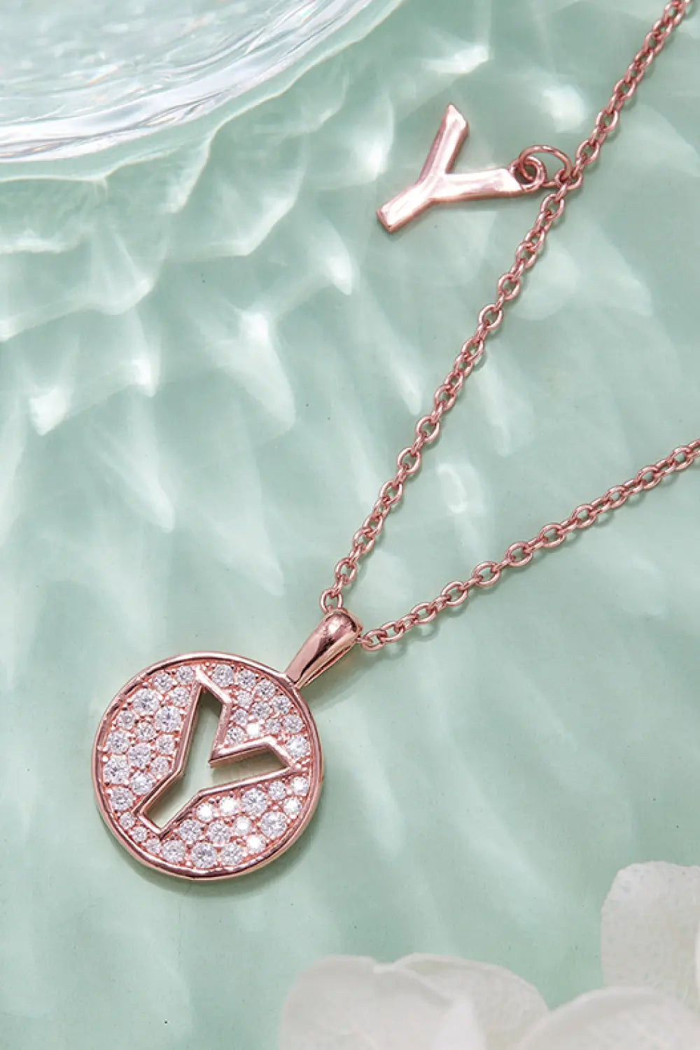 Lovcia Moissanite U to Z Pendant Necklace-Necklaces-U-One Size-U