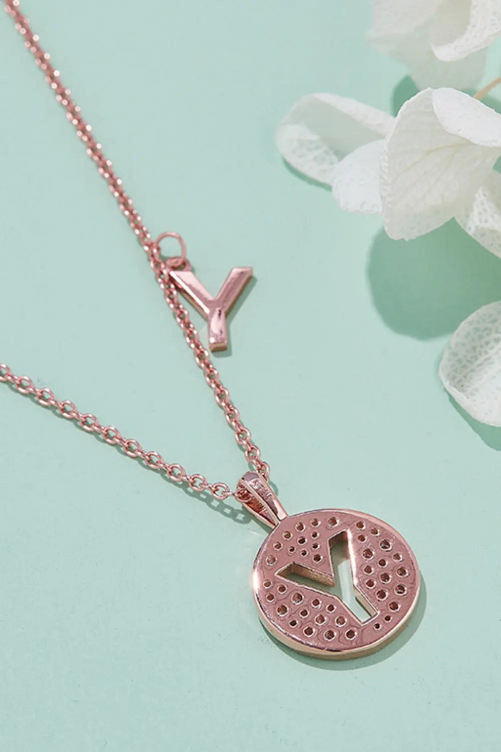 Lovcia Moissanite U to Z Pendant Necklace-Necklaces-U-One Size-U