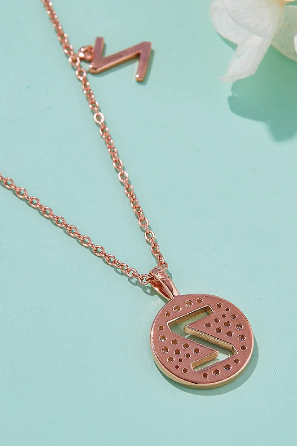 Lovcia Moissanite U to Z Pendant Necklace-Necklaces-U-One Size-U