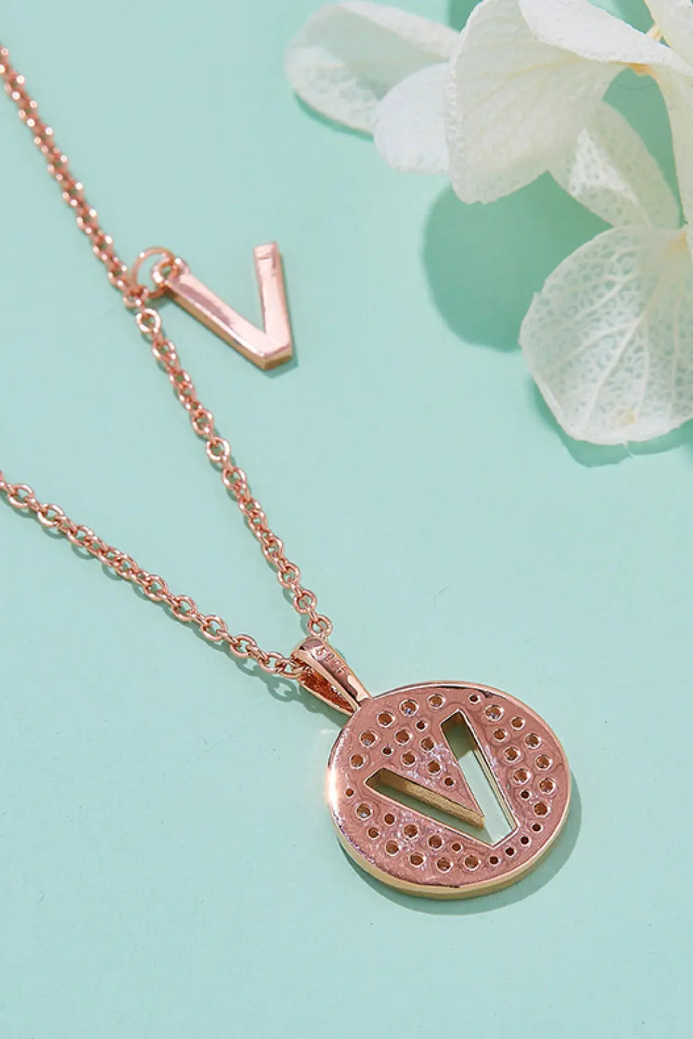 Lovcia Moissanite U to Z Pendant Necklace-Necklaces-U-One Size-U
