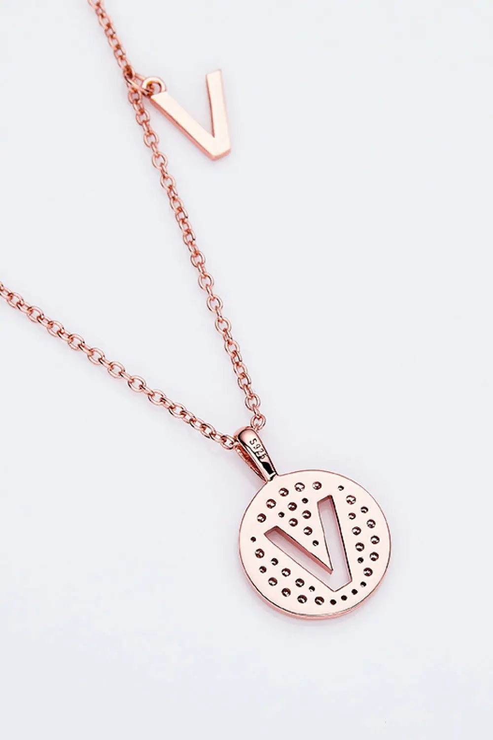 Lovcia Moissanite U to Z Pendant Necklace-Necklaces-U-One Size-U