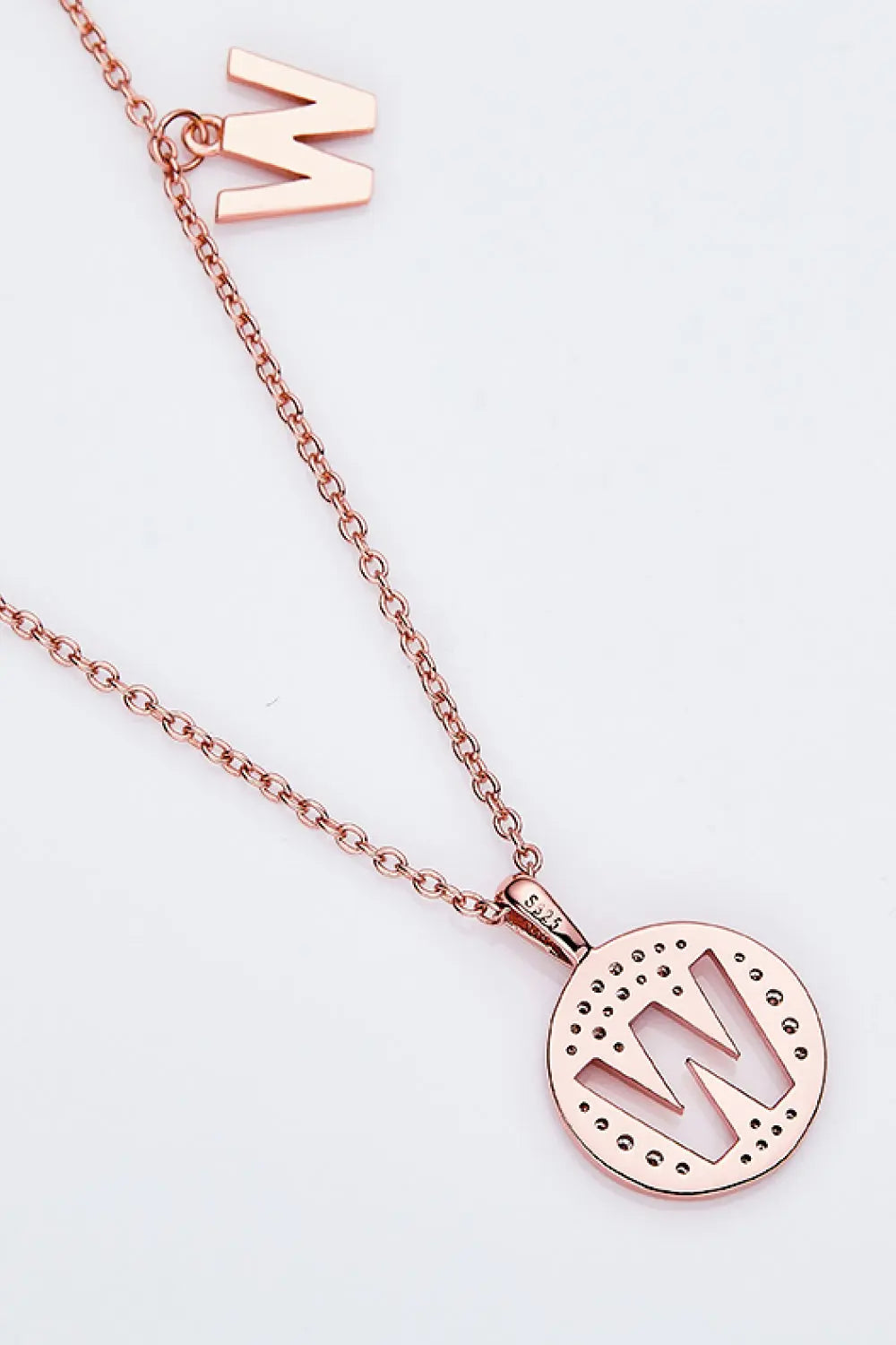 Lovcia Moissanite U to Z Pendant Necklace-Necklaces-U-One Size-U