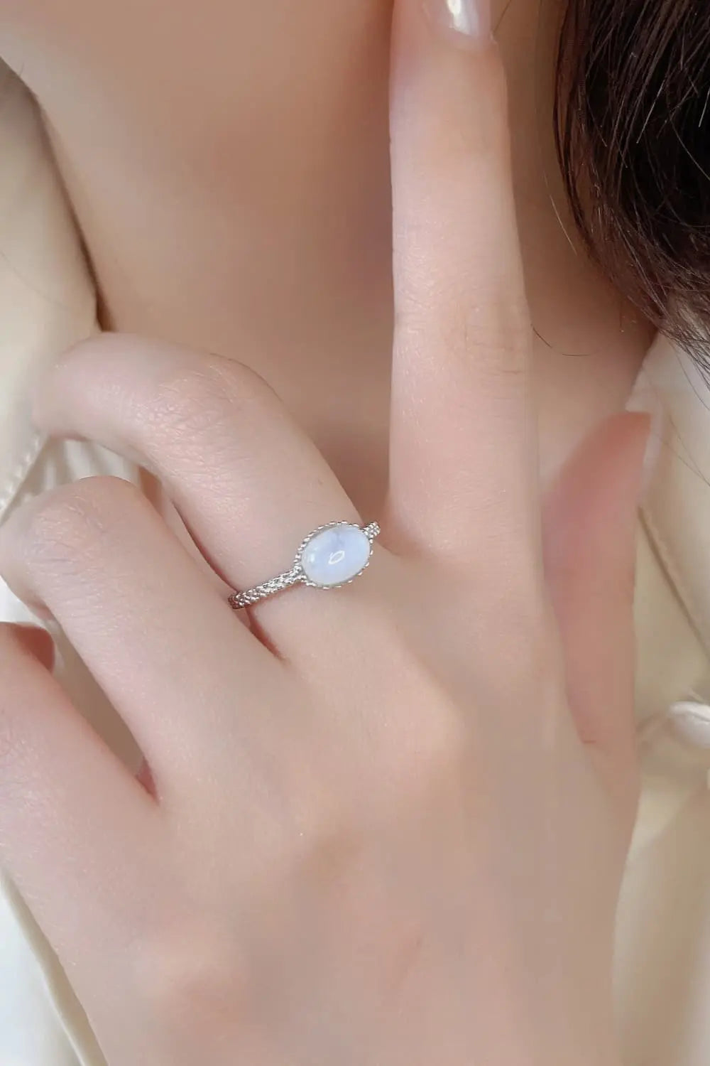 Lovcia Moonstone 925 Sterling Silver Ring-Rings-Gold-6-Gold