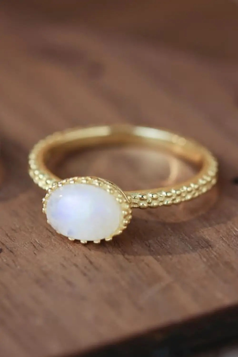Lovcia Moonstone 925 Sterling Silver Ring-Rings-Gold-6-Gold