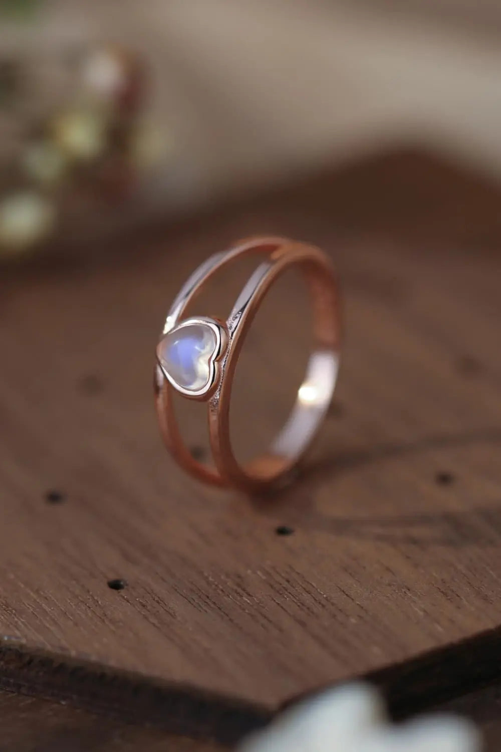 Lovcia Moonstone Heart 925 Sterling Silver Ring-Rings-Silver-6-Silver