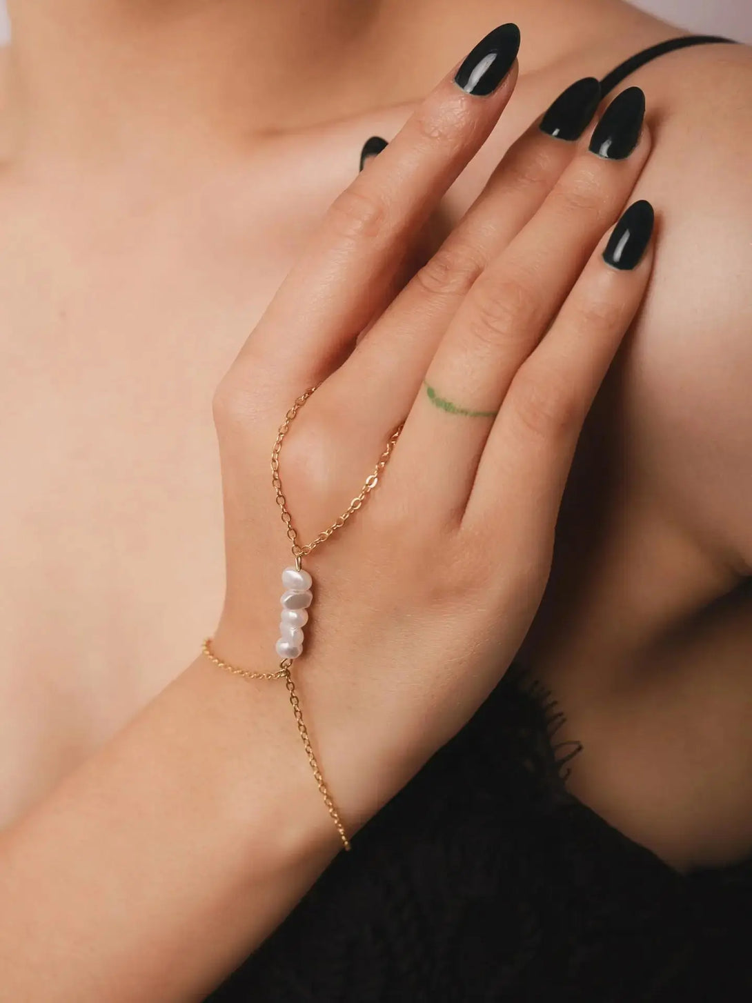 Lovcia Multi-style Elegant Gold Plated Stainless Steel Hand Chain Bracelet for Women-Bracelets-Five Pointed Stars Hand Chain-Five Pointed Stars Hand Chain