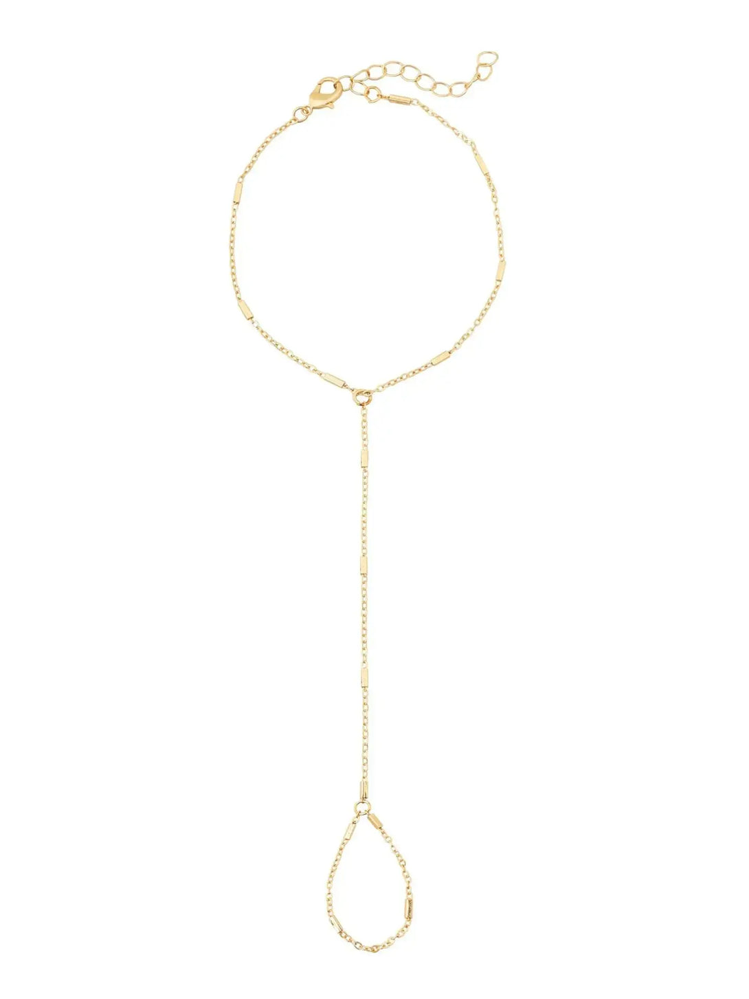 Lovcia Multi-style Elegant Gold Plated Stainless Steel Hand Chain Bracelet for Women-Bracelets-Square Column Hand Chain-Square Column Hand Chain