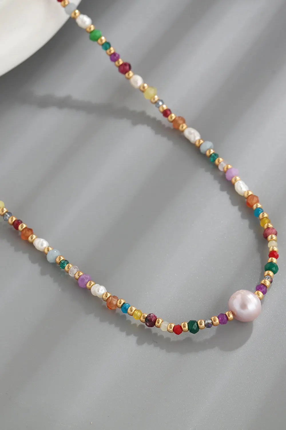 Lovcia Multicolored Bead Necklace-Necklaces-Multicolor-One Size-Multicolor