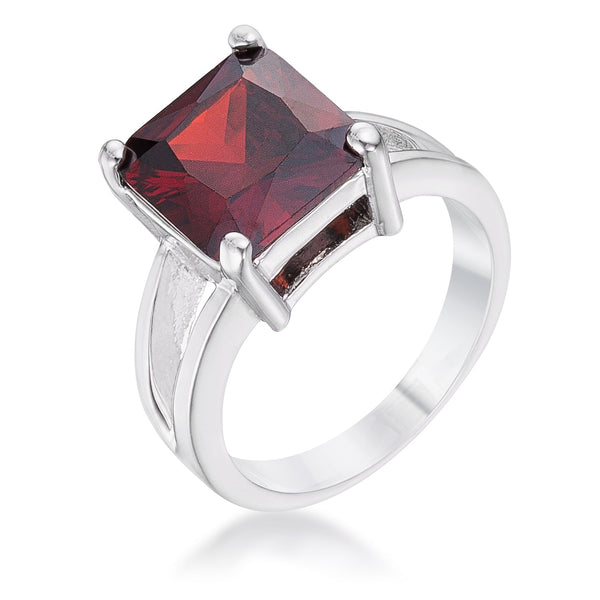 Lovcia Mystic Garnet Princess Ring-Rings-5-5
