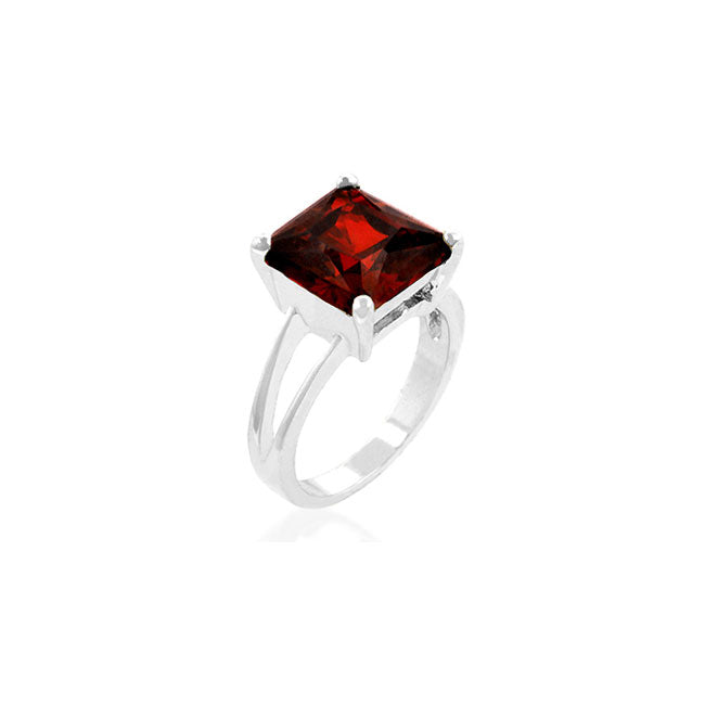 Lovcia Mystic Garnet Princess Ring-Rings-5-5