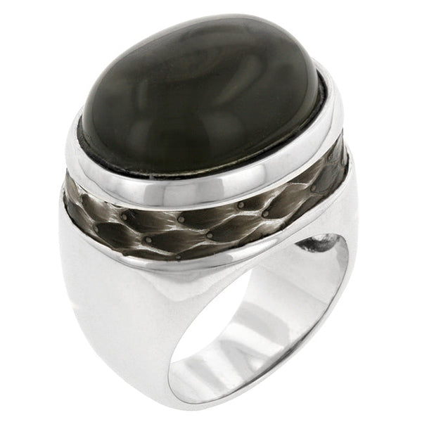 Lovcia Mystic Serpent Smokey Topaz Ring-Rings-5-5