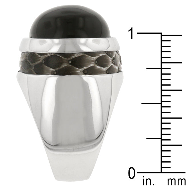 Lovcia Mystic Serpent Smokey Topaz Ring-Rings-5-5