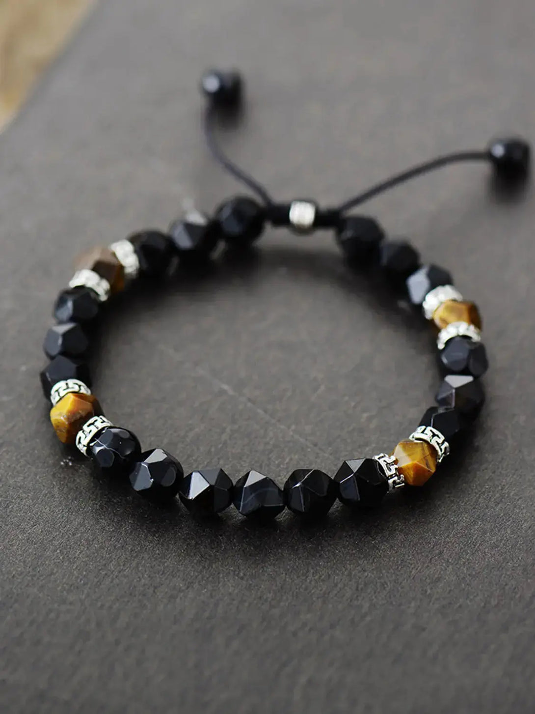 Lovcia Natural Stone Bracelet-Bracelets-Black-One Size-Black