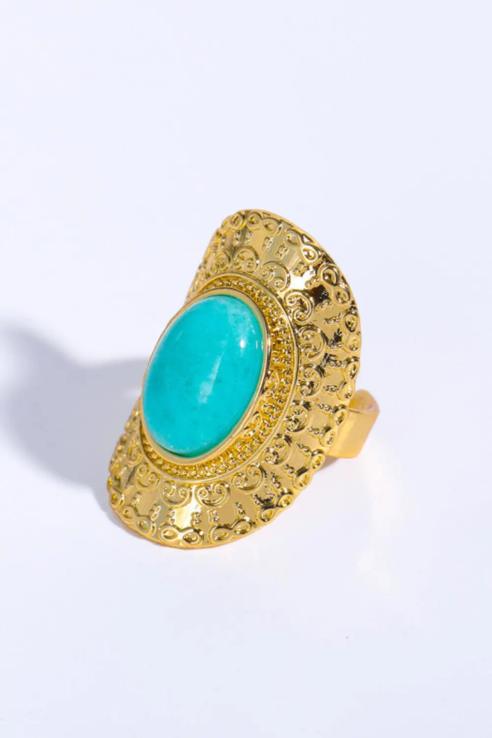 Lovcia Natural Stone Copper Ring-Rings-Tiffany Blue-One Size-Tiffany Blue
