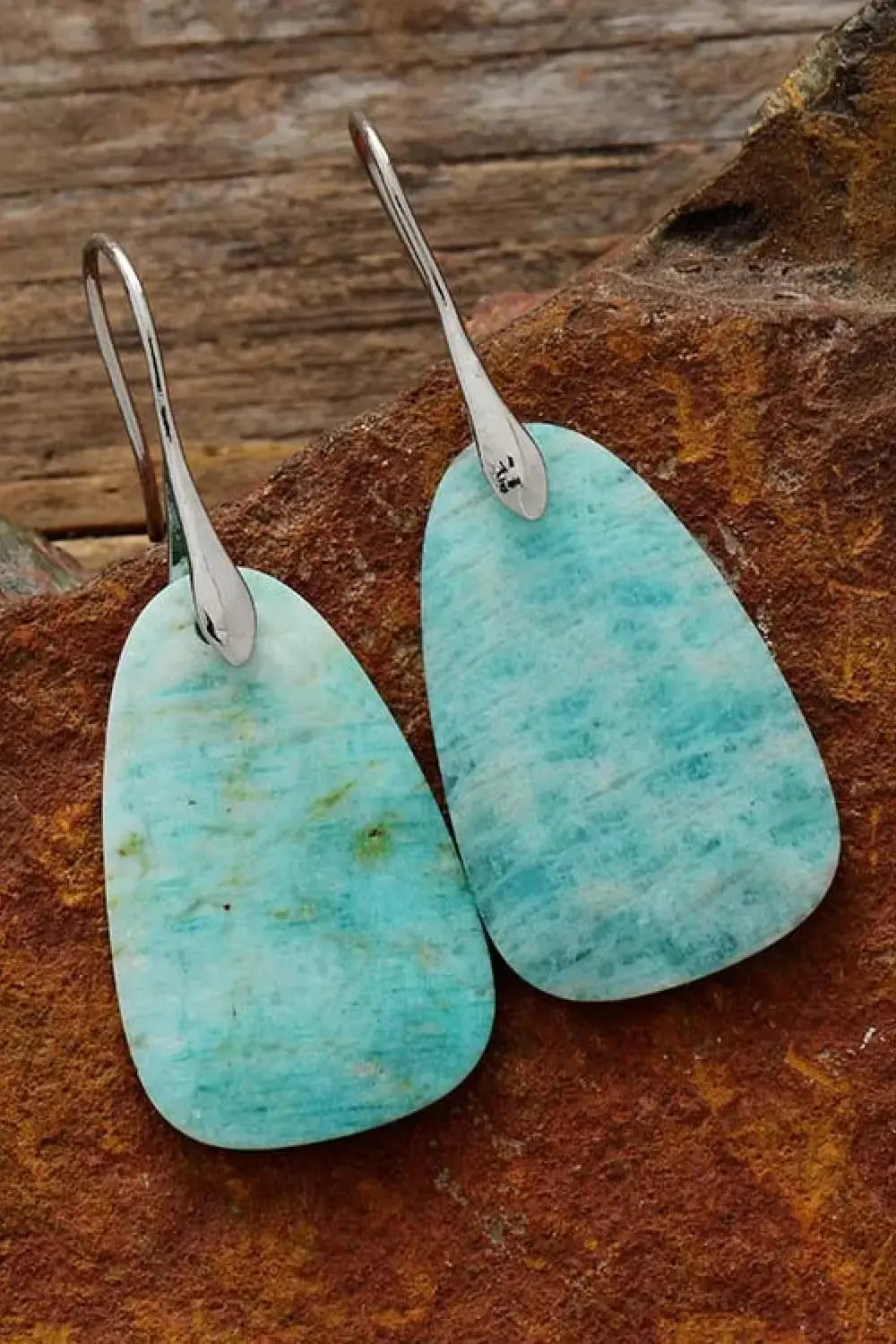 Lovcia Natural Stone Dangle Earrings-Earrings-Mint Blue-One Size-Mint Blue