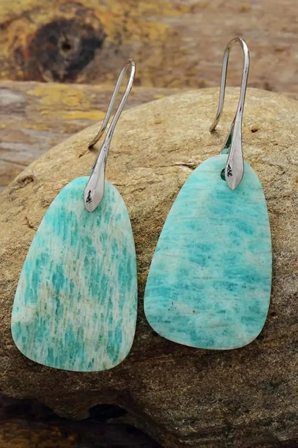 Lovcia Natural Stone Dangle Earrings-Earrings-Mint Blue-One Size-Mint Blue