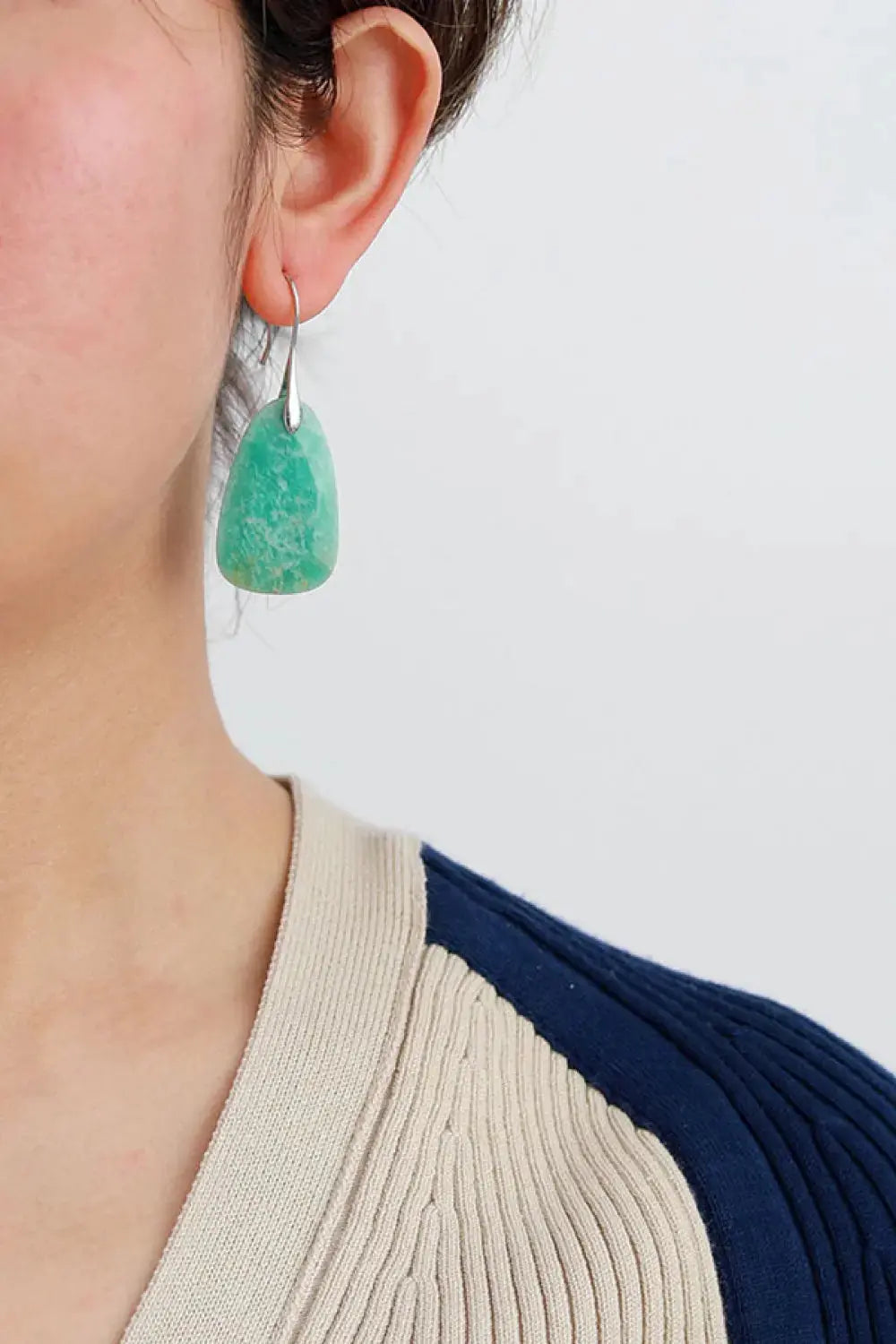Lovcia Natural Stone Dangle Earrings-Earrings-Mint Blue-One Size-Mint Blue