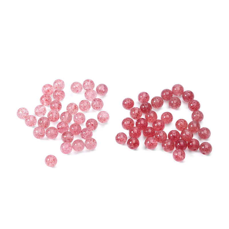 Lovcia Natural Strawberry Quartz Beads 6mm 10mm DIY-Jewelry Making Kits-4#-10mm-4#