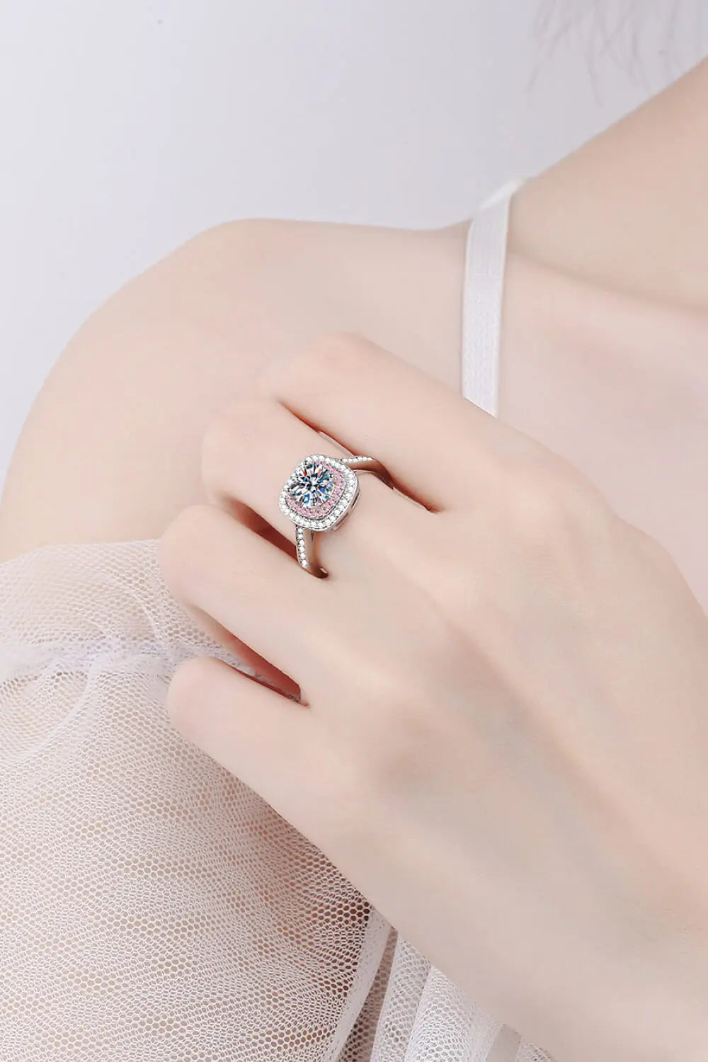 Lovcia Need You Now Moissanite Ring-Rings-Silver/Pink-4-Silver/Pink