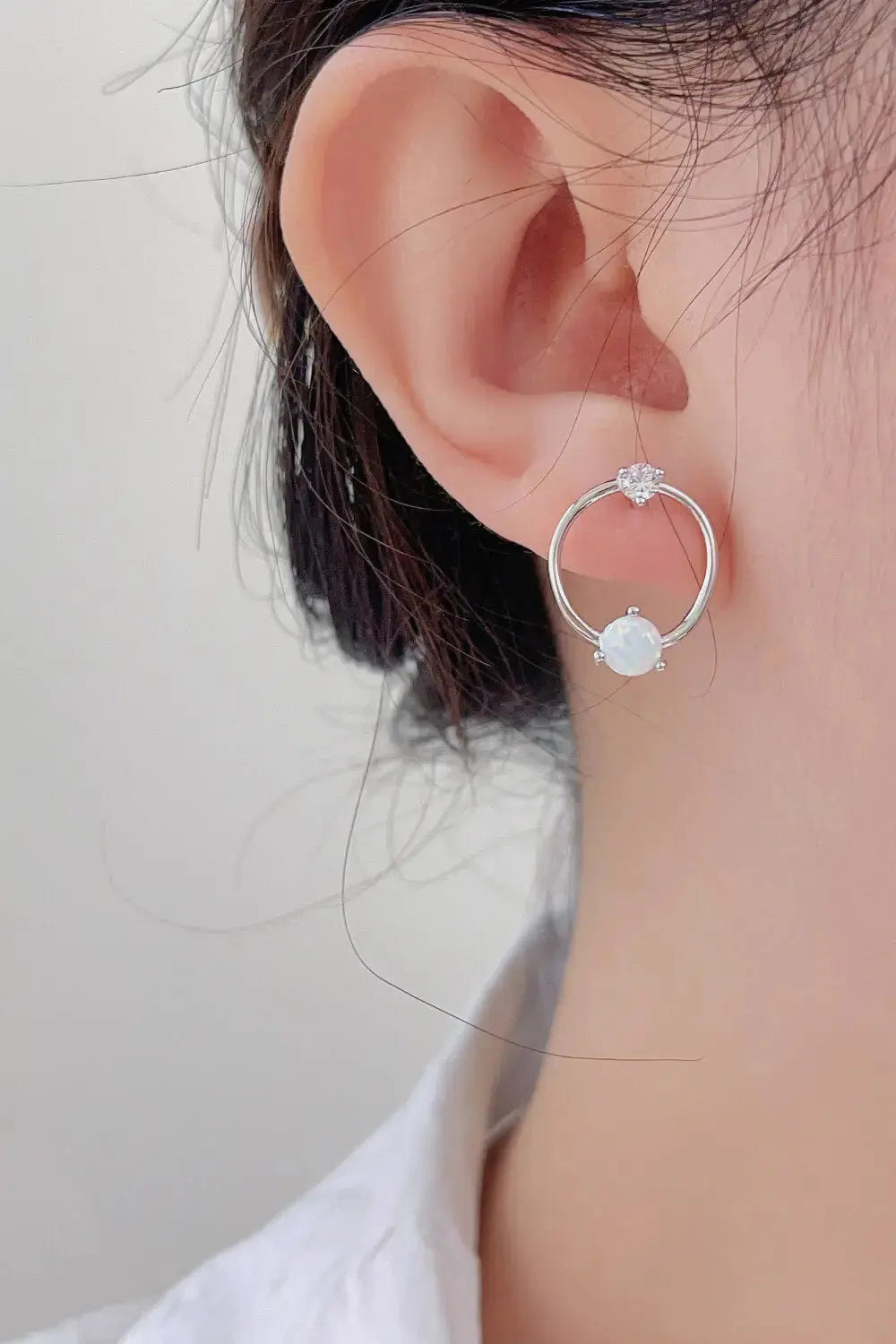 Lovcia New Beginnings Opal Earrings-Earrings-White-One Size-White