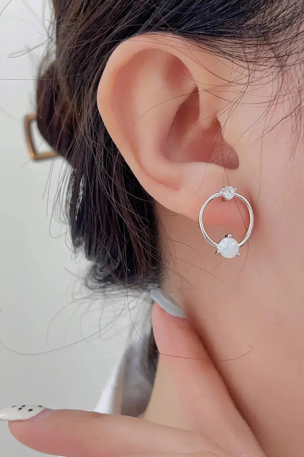 Lovcia New Beginnings Opal Earrings-Earrings-White-One Size-White
