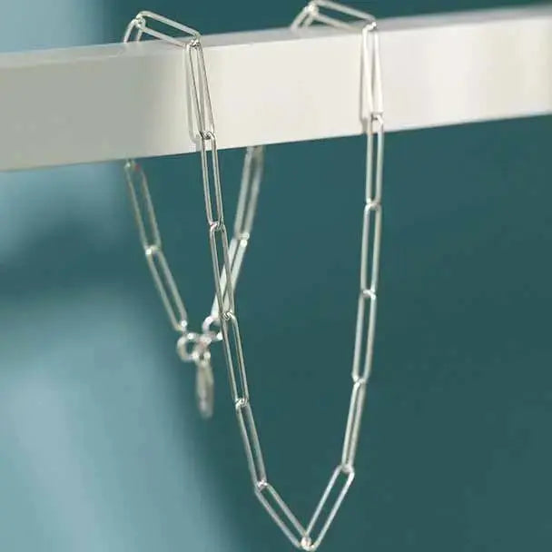 Lovcia New Hollow Chain 925 Sterling Silver Necklace-Necklaces-Silver-Silver
