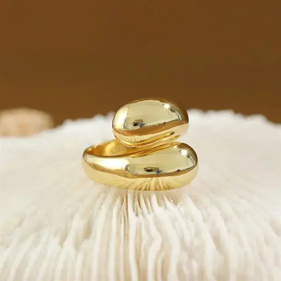 LOVCIA New Waterdrop Unique 925 Sterling Silver Adjustable Ring