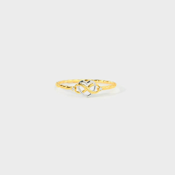 LOVCIA Number 8 Heart 925 Sterling Silver Ring