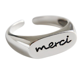 Lovcia Office Merci Ring 925 Silver Gold Plated Adjustable-Rings-Silver-