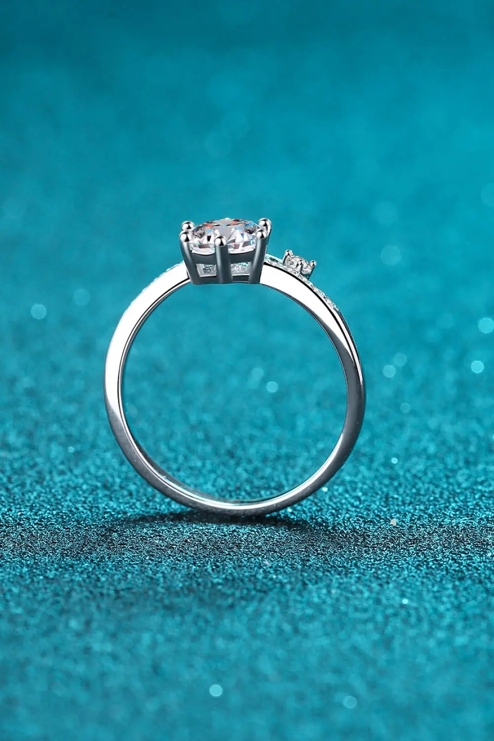 Lovcia On My Mind 925 Sterling Silver Moissanite Ring-Rings-Silver-4-Silver
