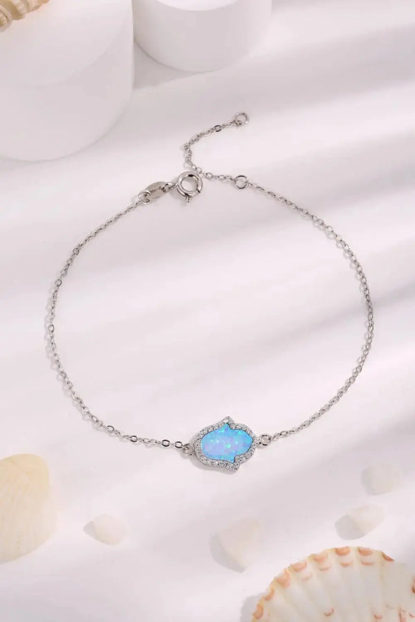 Lovcia Opal 925 Sterling Silver Bracelet-Bracelets-Sky Blue-One Size-Sky Blue