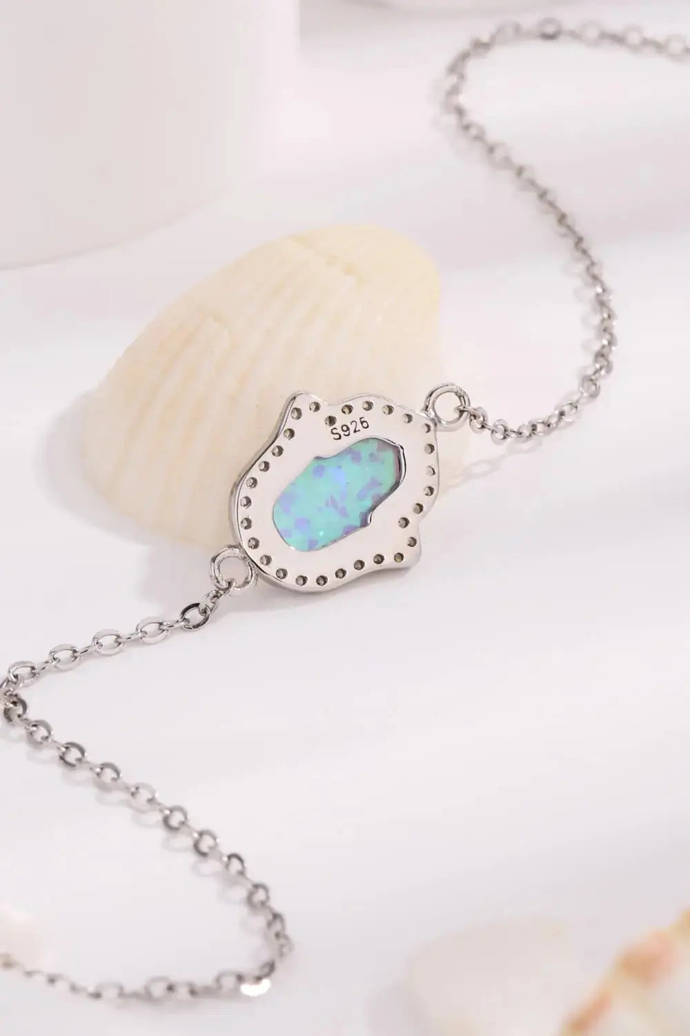 Lovcia Opal 925 Sterling Silver Bracelet-Bracelets-Sky Blue-One Size-Sky Blue
