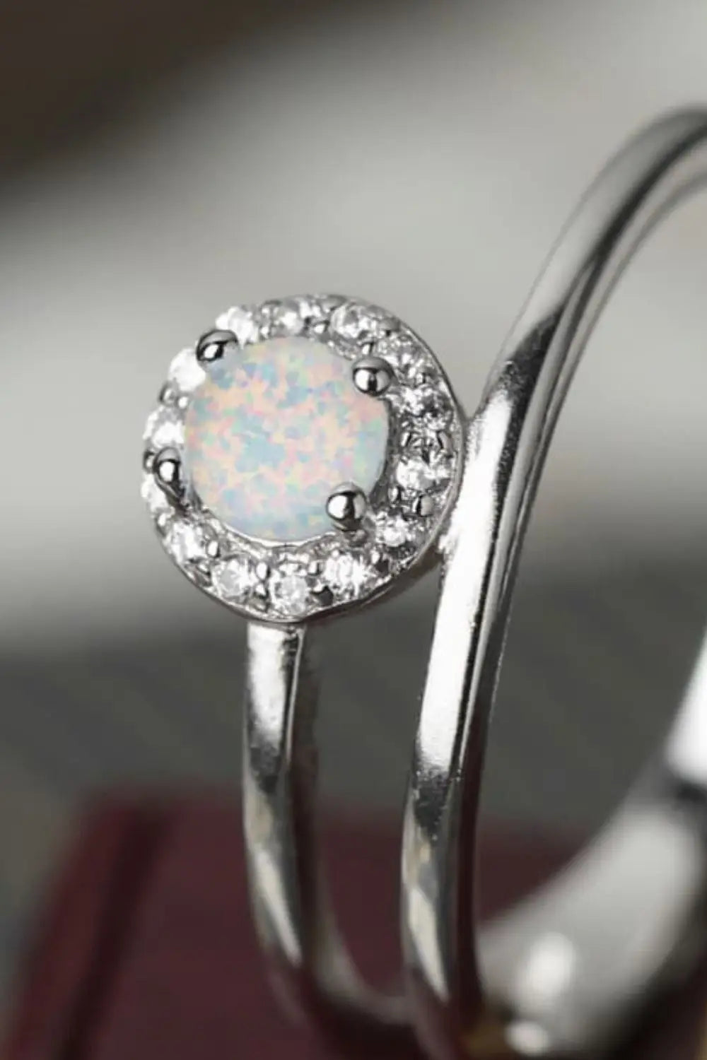 Lovcia Opal Bypass Ring-Rings-White-6-White