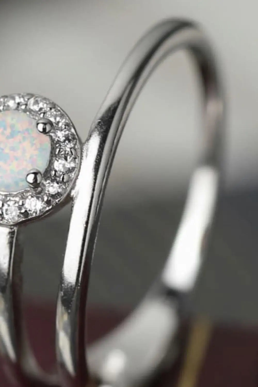 Lovcia Opal Bypass Ring-Rings-White-6-White