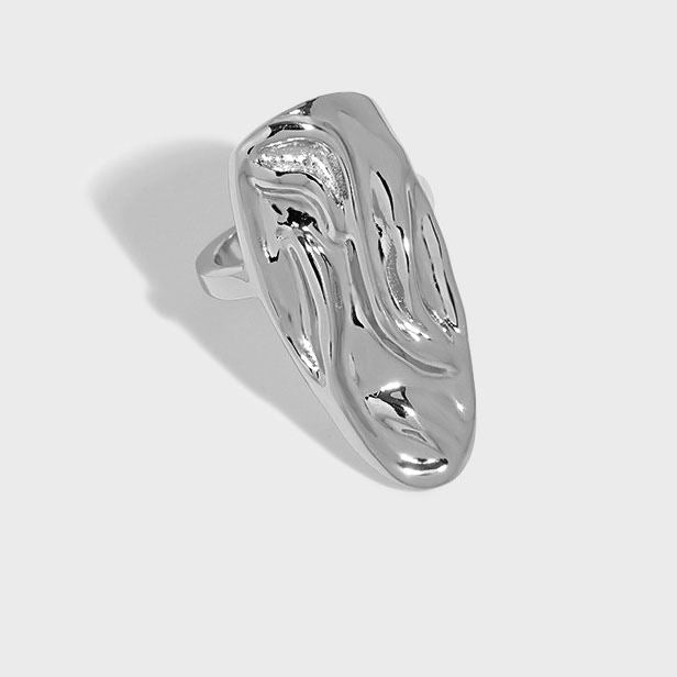 Lovcia Open Adjustable Gold Tone 925 Sterling Silver Ring-Rings-Yellow Gold-Yellow Gold