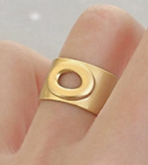 Lovcia Open Mouth Adjustable Ring 925 Sterling Silver-Rings-Yellow Gold-Yellow Gold