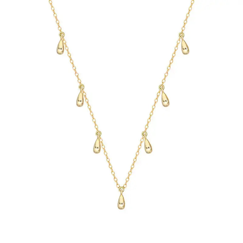 Lovcia Party Mini Warerdrops 925 Sterling Silver Choker Necklace-Necklaces-