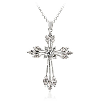 Buy LOVCIA Elegant Cross Jewel Pendant Necklace - Latest Stylish Pendants for Women